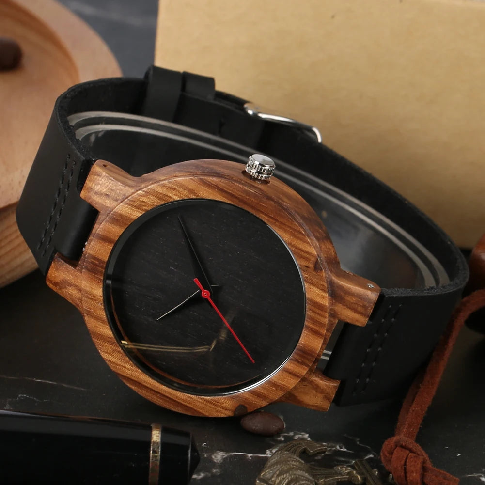 Natural Bamboo Wood Watch for Men