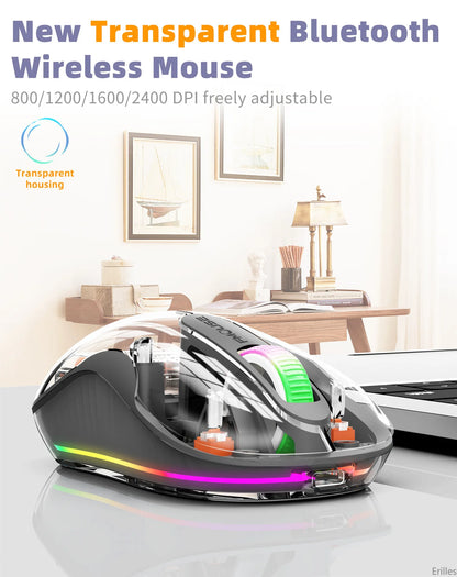 Transparent Bluetooth Wireless Mouse