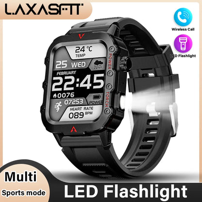 LAXASFIT LED Men's Smartwatch