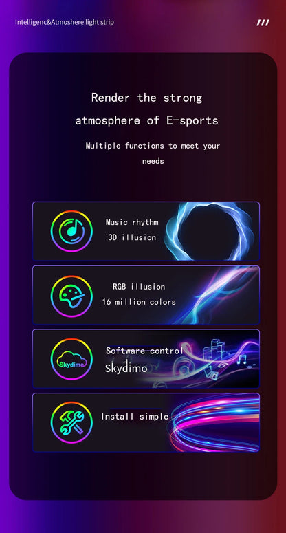 Immersion RGB Computer Screen Synchronization Glow Strip