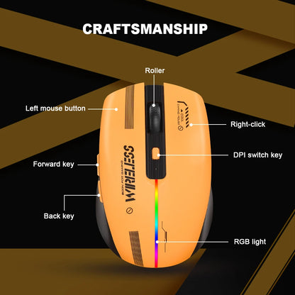 LT-T19 Ergonomic Rechargeable Gaming Mouse