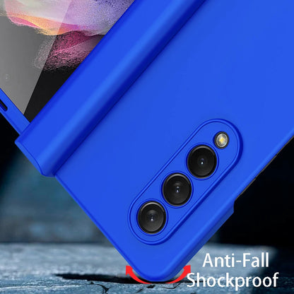 Ultra Thin Folding Shockproof Case For Samsung Galaxy Z Fold 4 6 Fold4 Fold3 Fold 5 360 Full Protection Candy Color Hard Cover