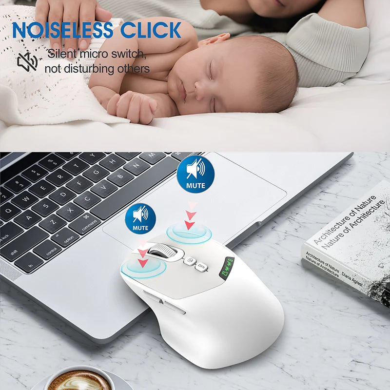 Noiseless Dual Mode Wireless Mouse