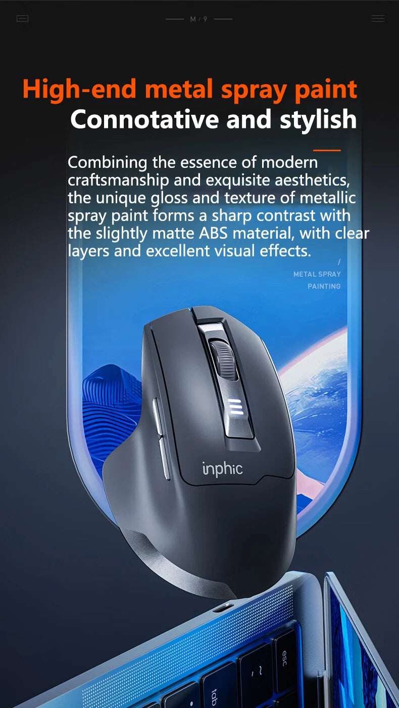 INPHIC M9 2.4G Wireless Mouse Rechargeable
