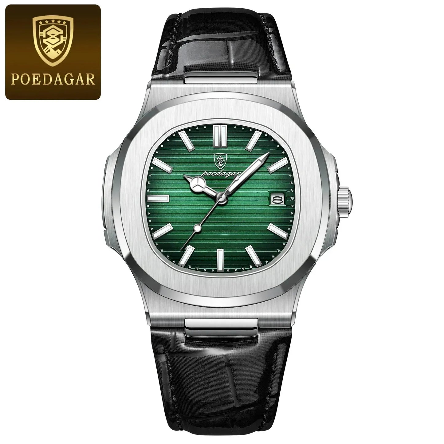 POEDAGAR Top Luxury Square Men Watch