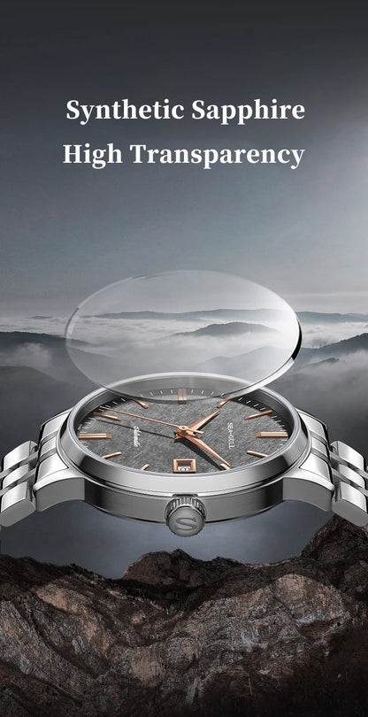 Seagull Design Date Stainless Steel Watch