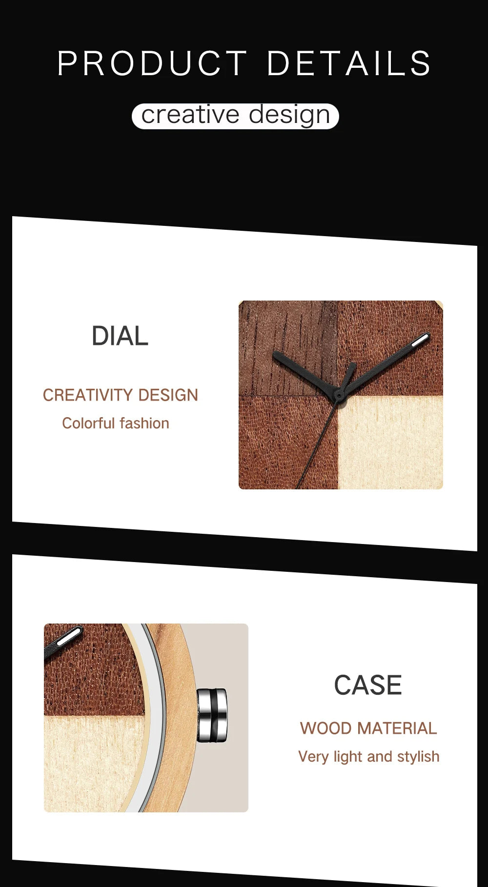 Casual Quartz Wooden Watch