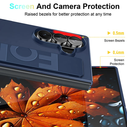 Luxury Ultra-thin Matte Silicone Wrist Strap Case For Samsung Galaxy Fold 7 6 5 4 3 5G Folding Shockproof Hard Back Cover