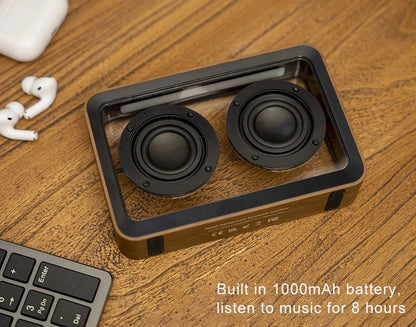 Transparent Wireless Bluetooth Speaker with Duel Horn