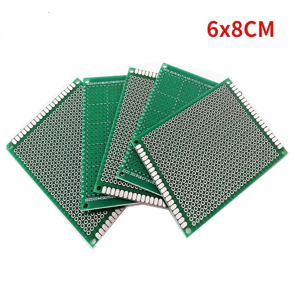 1PCS Single Sided PCB Universal Printed Circuit Board 2x8 3x7 4x6 6x8 10x10 10x15 10x22 12x18 15x20 20x30CM DIY Breadboard Plate