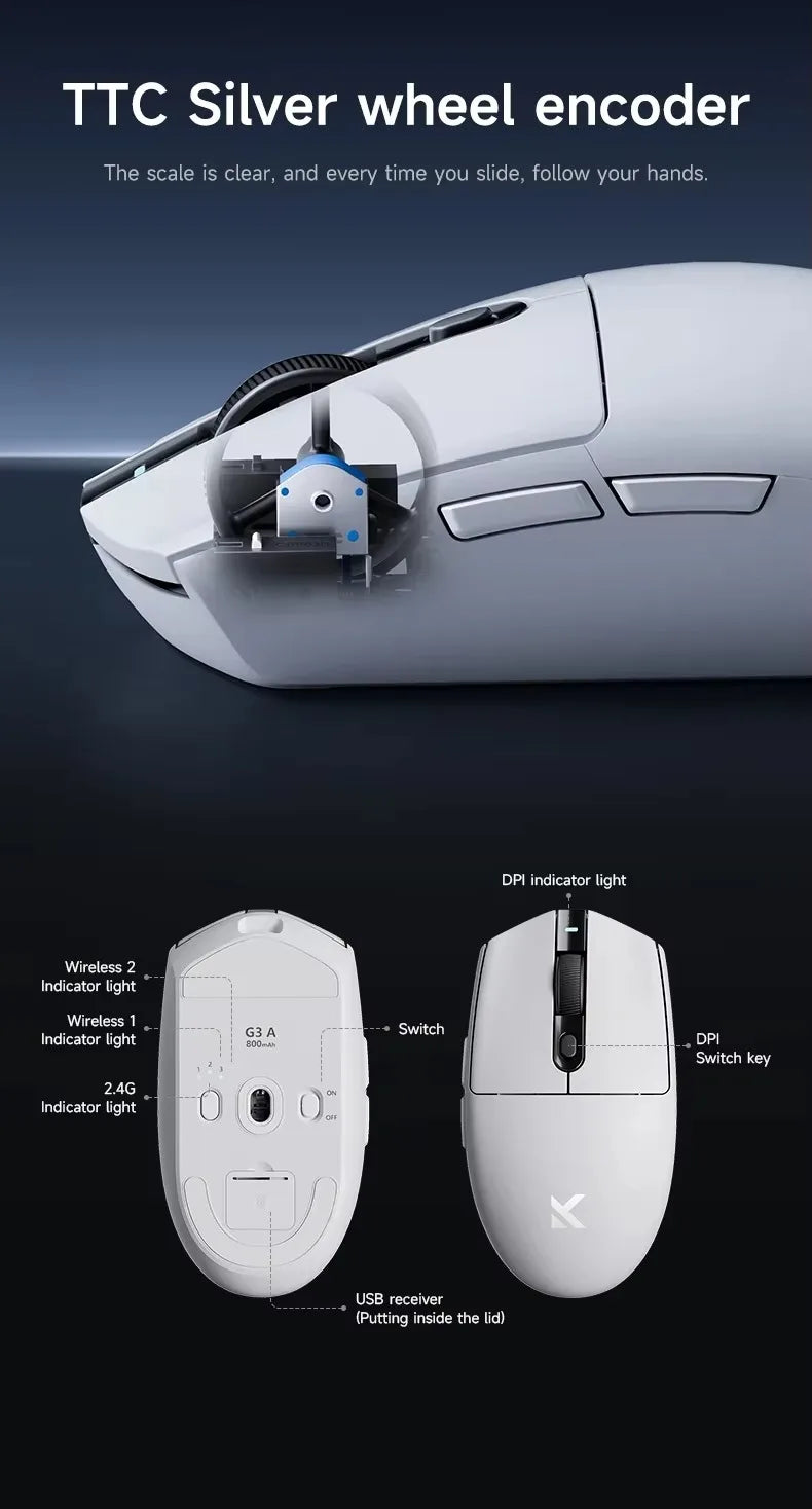 MCHOSE G3 Wireless Gaming Mouse