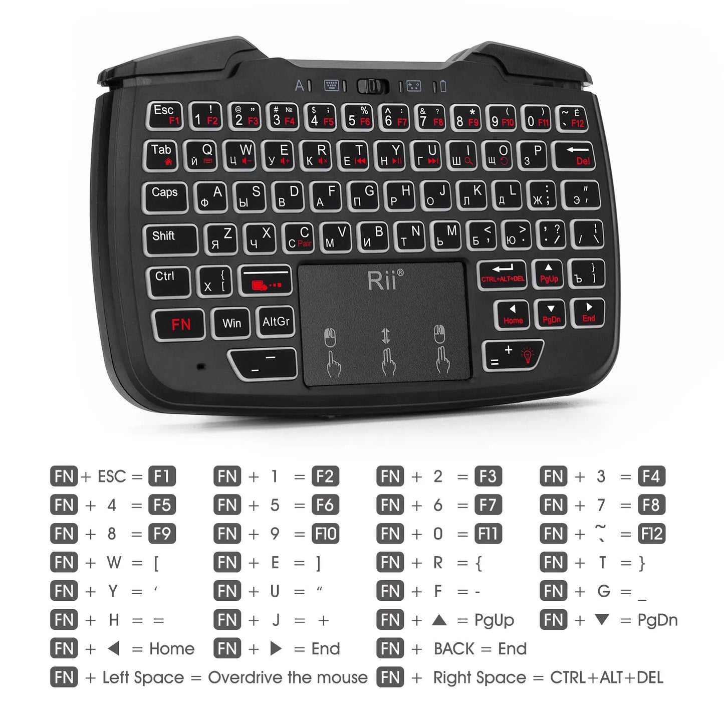 Rii RK707 Mini Keypad Wireless Game handle