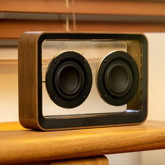 Transparent Wireless Bluetooth Speaker with Duel Horn