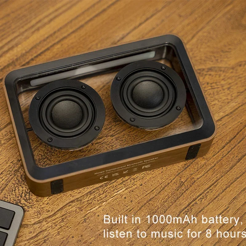Transparent Wireless Bluetooth Speaker with Duel Horn