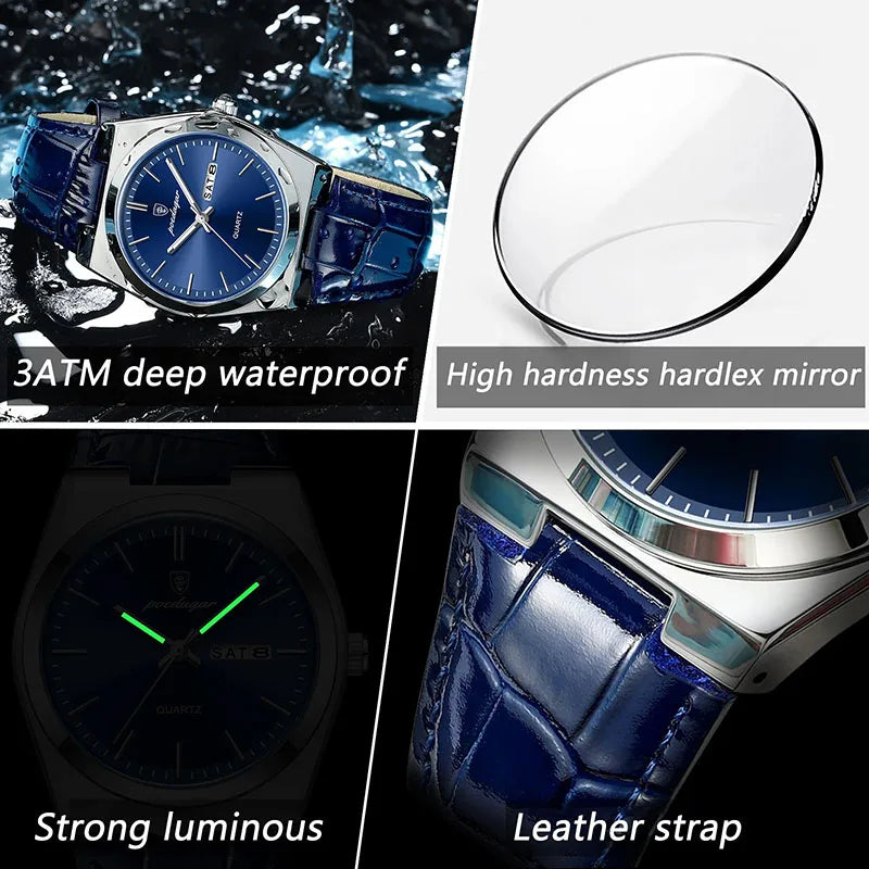 Luminous Clock Quartz Hombre Watch