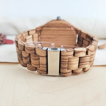 Unisex Vintage Wooden Wristwatch