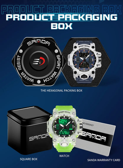 Simple Night Waterproof Sports Electronic Watch