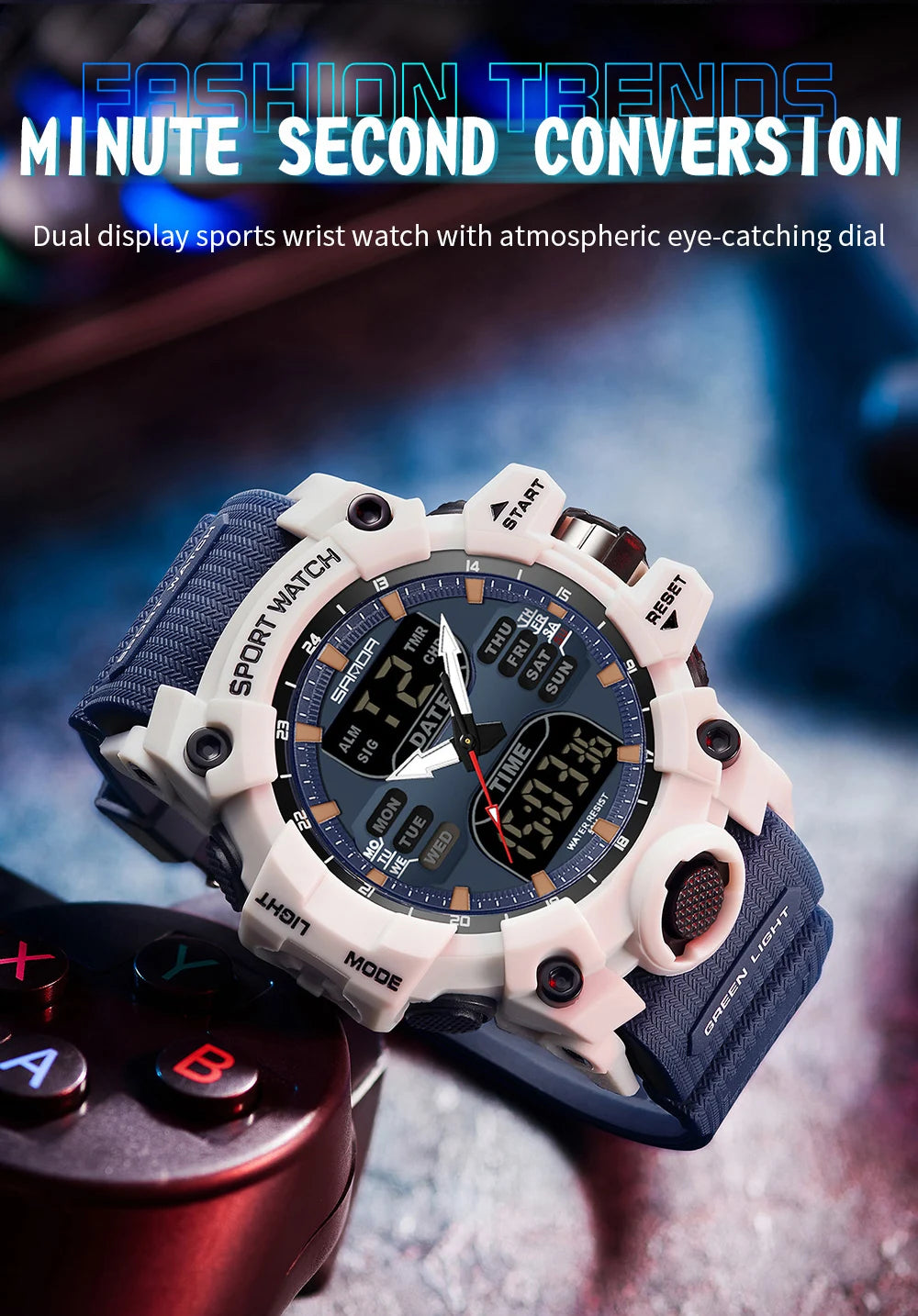 Simple Night Waterproof Sports Electronic Watch