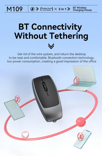 Card Reader Mini Wireless Bluetooth Mouse