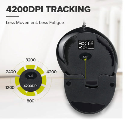 Delux M618 BU Ergonomic Vertical Mouse
