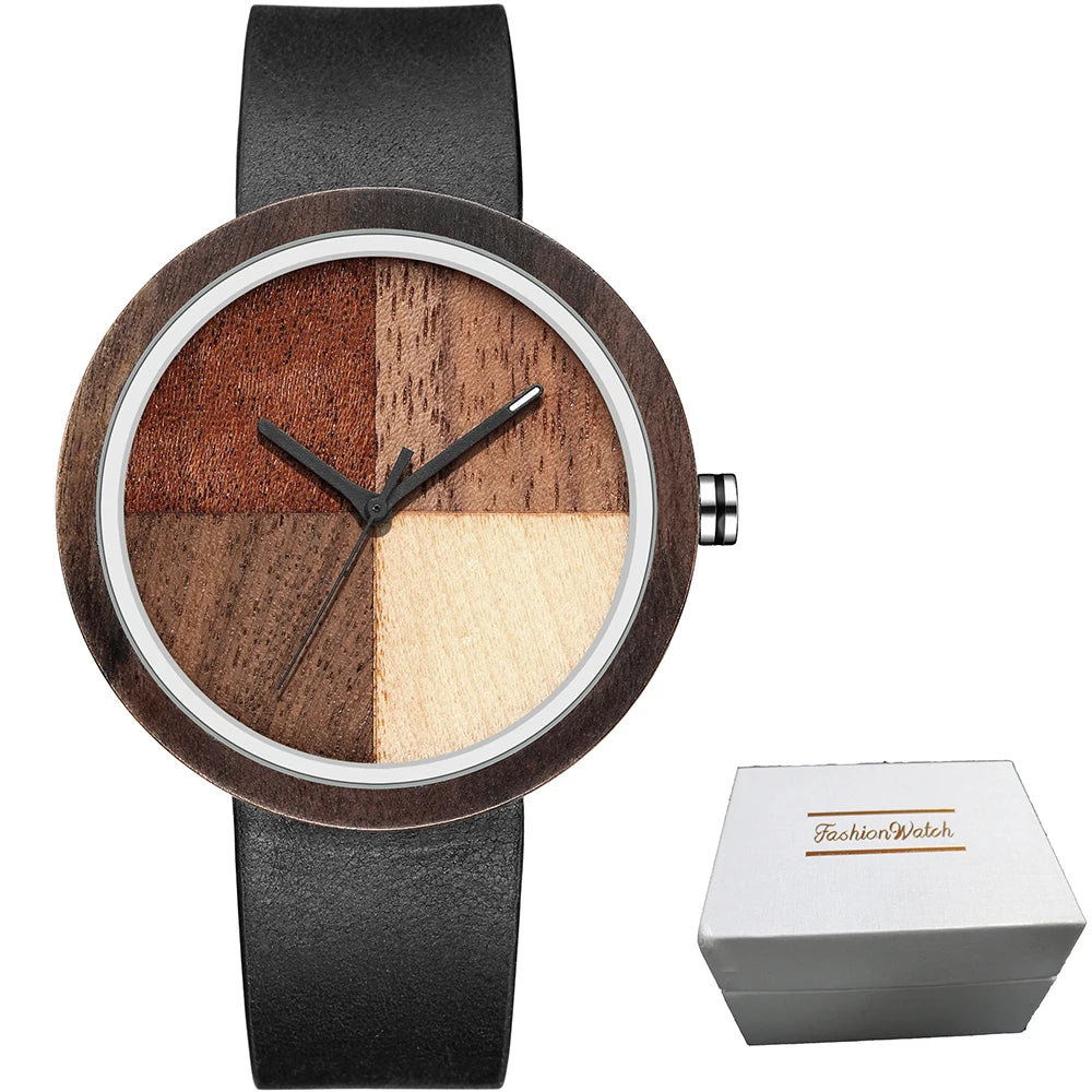 Casual Quartz Wooden Watch
