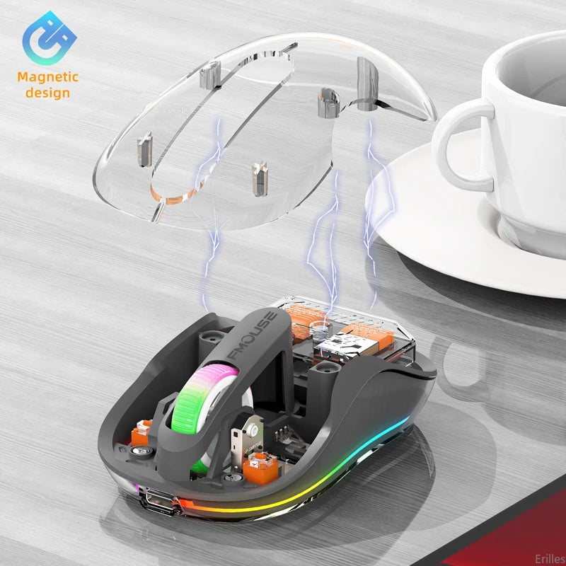 Transparent Bluetooth Wireless Mouse