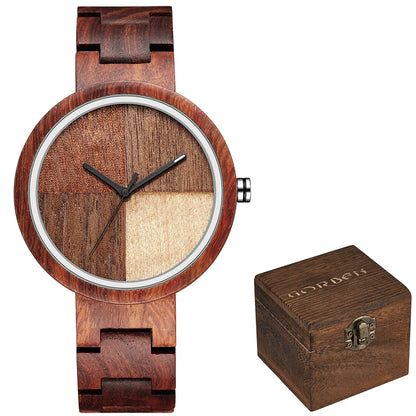 Casual Quartz Wooden Watch