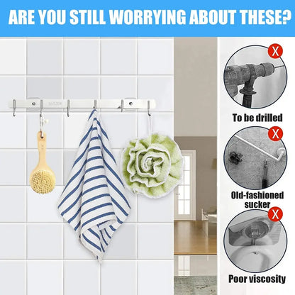 10pcs Detachable Self Adhesive Wall Screw Hook