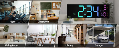 16.2'' Large Digital Wall Clock with Remote Control