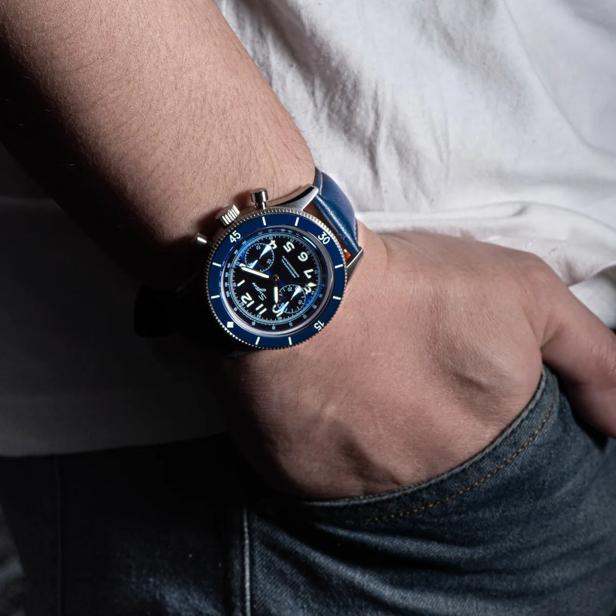 Sugess Handwind Chronograph Watch