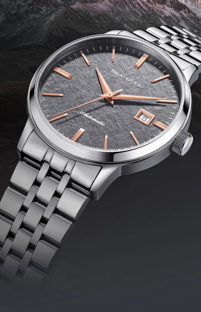 Seagull Design Date Stainless Steel Watch