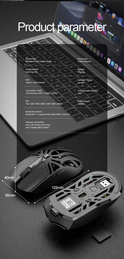 SMAILWOLF RS8 1000Hz Bluetooth Mouse