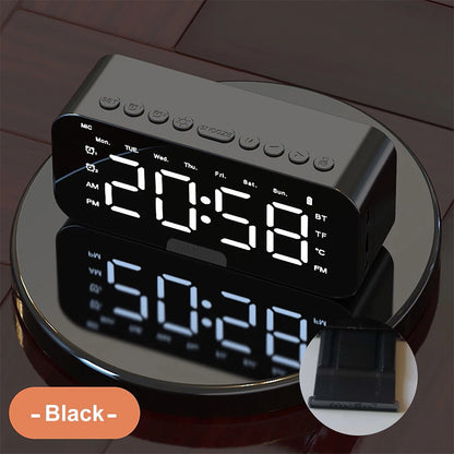 Bluetooth Speaker FM Radio With Alarm Clock