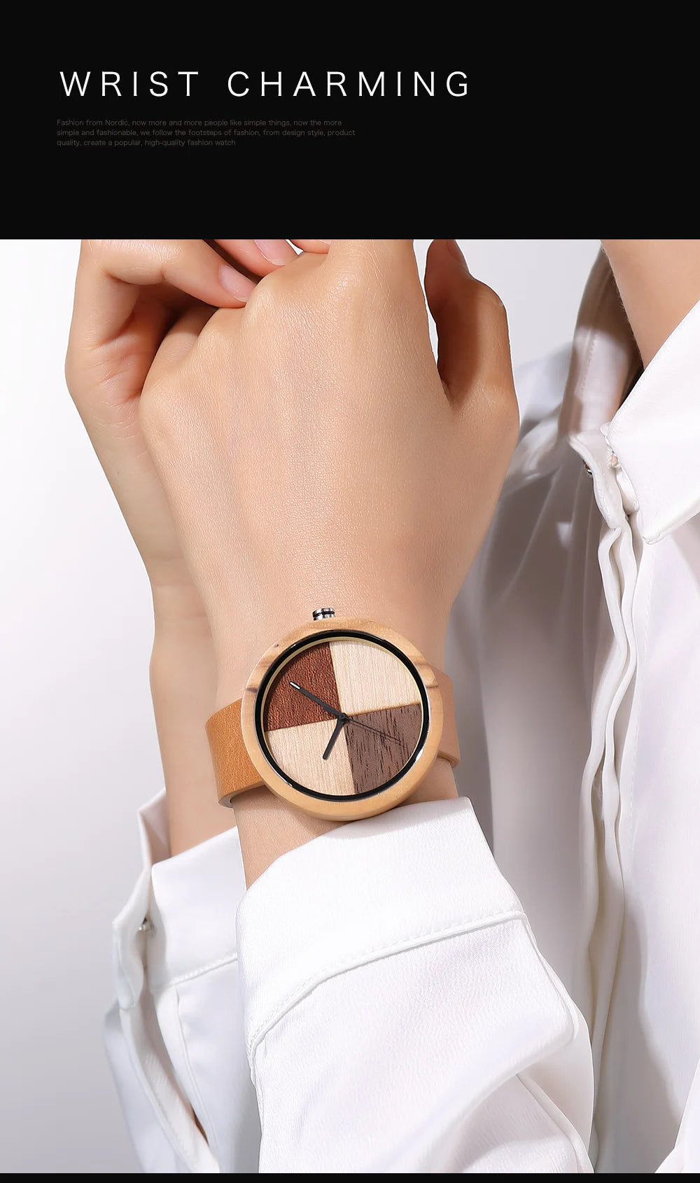 Casual Quartz Wooden Watch