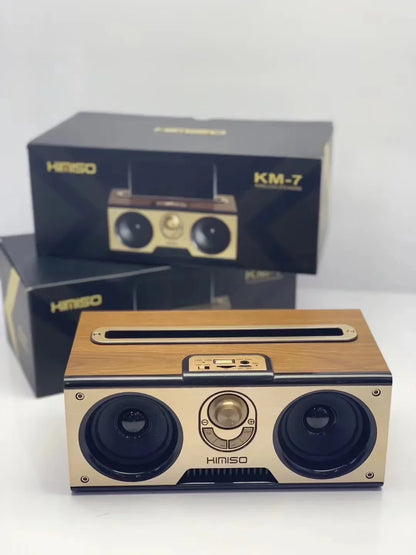 Retro KM-7 Wooden Bluetooth Speaker