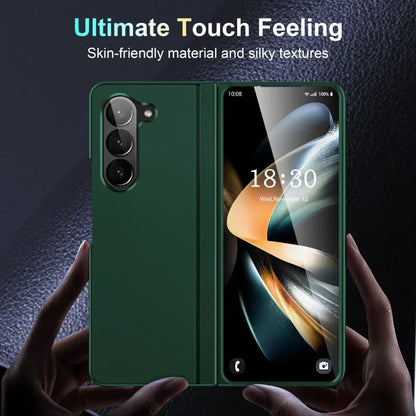 Built-in Magnetic Bracket Hybrid PC Phone Case for Samsung Galaxy Z Fold 7 ZFold 6 5 4 3 5G Shockproof Bumper Protective Cover