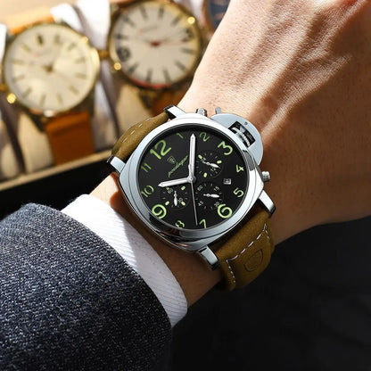 POEDAGAR Luxury Military Watch