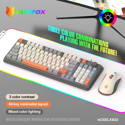 USB Wired Game Keyboard Mouse Set