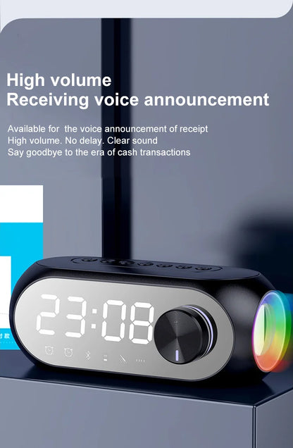 Alarm Clock Radio FM Bluetooth Speaker