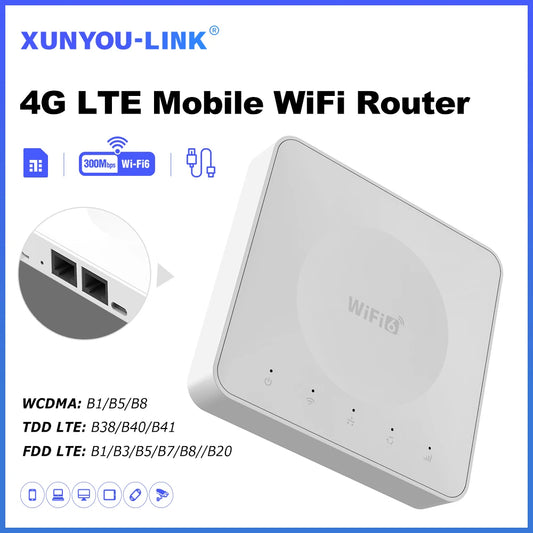 4G LTE Router WiFi 6  Mobile Wireless Router