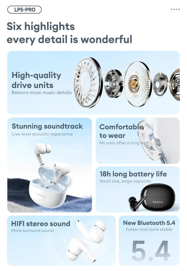 LP5 PRO Wireless Earphones