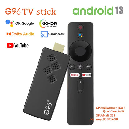 Android13 G96 TV Stick 8K