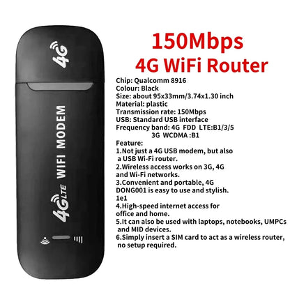 150Mbps 4G LTE Wireless Router