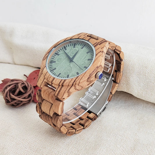 Unisex Vintage Wooden Wristwatch