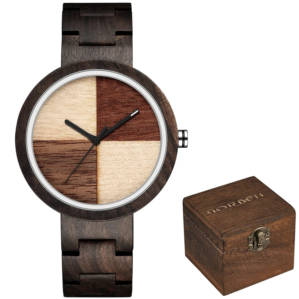 Casual Quartz Wooden Watch