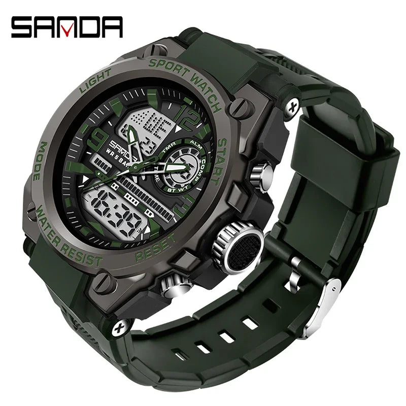 SANDA 6024 Sport Quartz Watch for Men