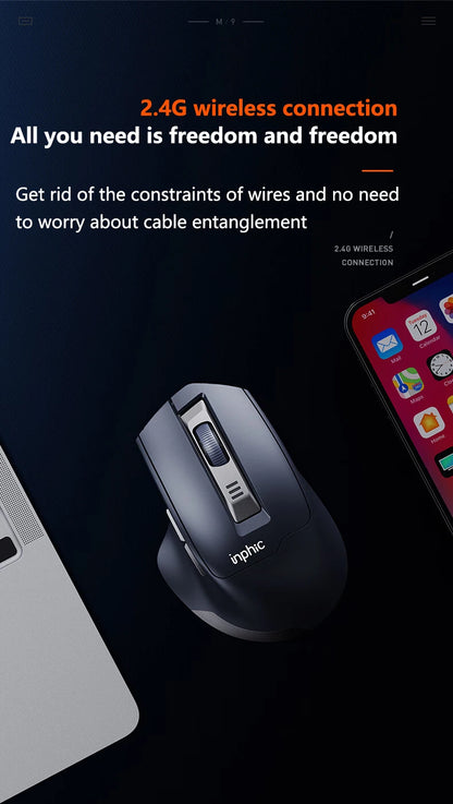 INPHIC M9 2.4G Wireless Mouse Rechargeable