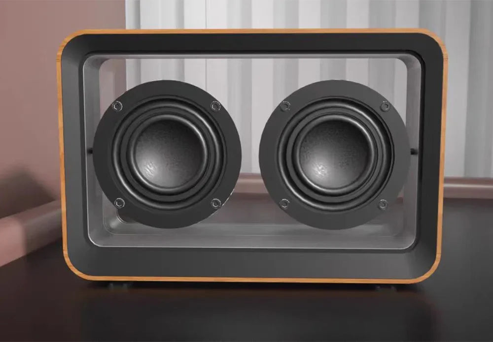 Transparent Wireless Bluetooth Speaker with Duel Horn