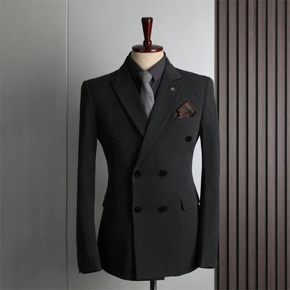 Men's Double-Breasted Blazer Jackets