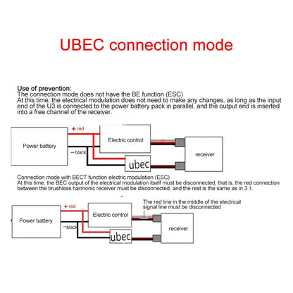 UBEC 3A /5A /7A /15A Lowest RF Noise BEC Full Shielding Antijamming Switching Regulator for RC quadcopter Multicopter